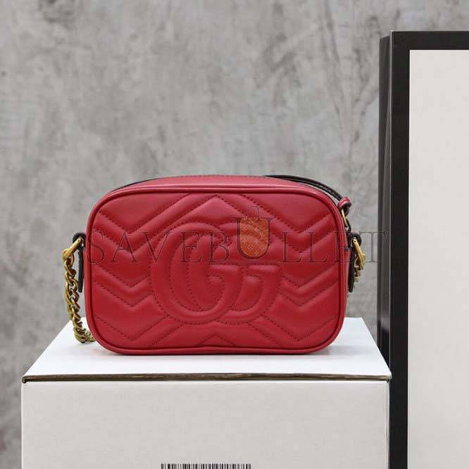 GUCCI MARMONT MATELASSE MINI BAG 448065 DTD1T 6433 172 (18*12*6cm) GUCCI MARMONT MATELASSE MINI BAG 448065 DTD1T 6433 172 (18*12*6cm)